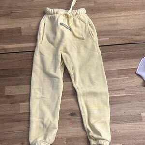 Essentials Kids Light Yellow Joggers